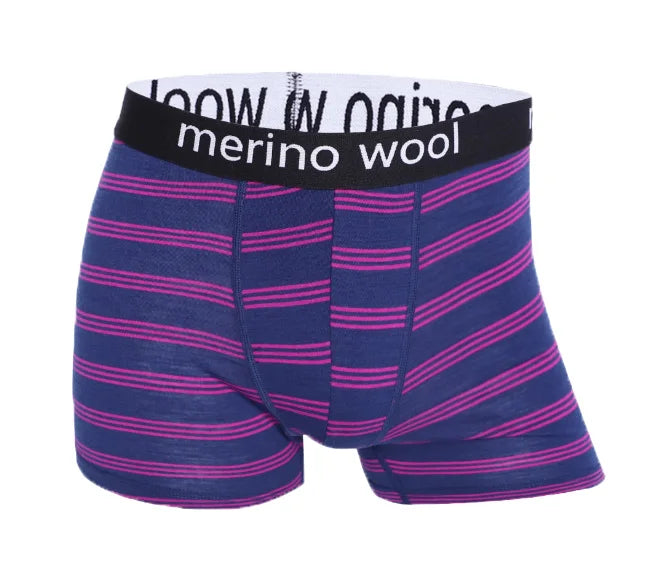 Men Merino Wool Boxer Briefs Soft Breathable