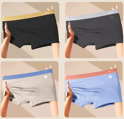 4PCS Teen Boys Antibacterial Breathable Underwear