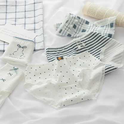 5PCS Girls Cotton Breathable Cartoon Panties