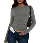 Sexy Cropped Womens Casual Skinny Slim T Shirts