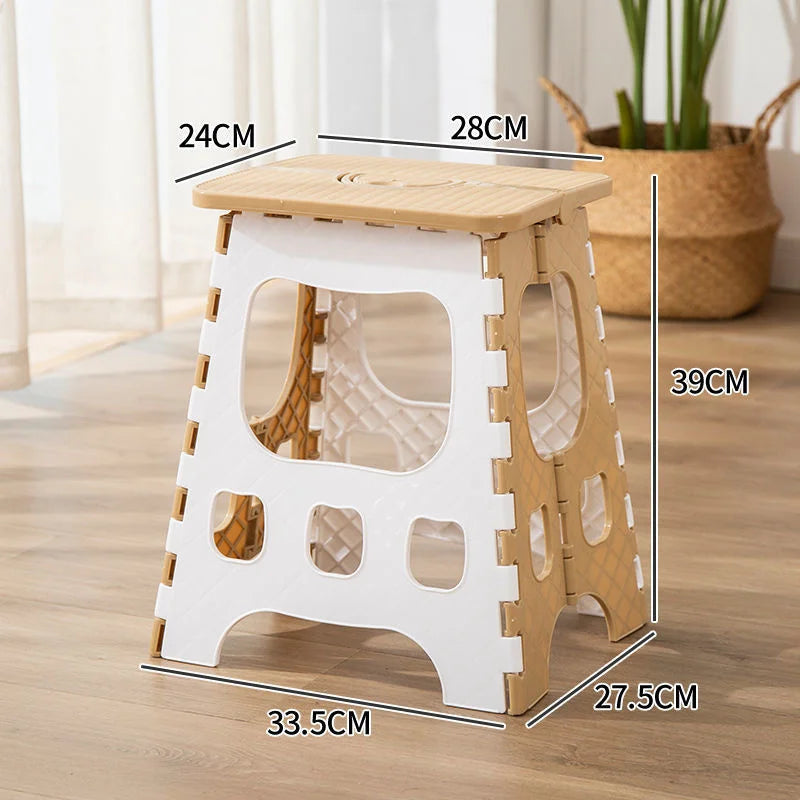 Thickened Mini Plastic Folding Stool Portable