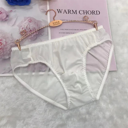 Sexy men's ultra-thin translucent style briefs
