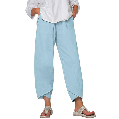 Women Sweatpants Joggers Women Cotton Linen Casual