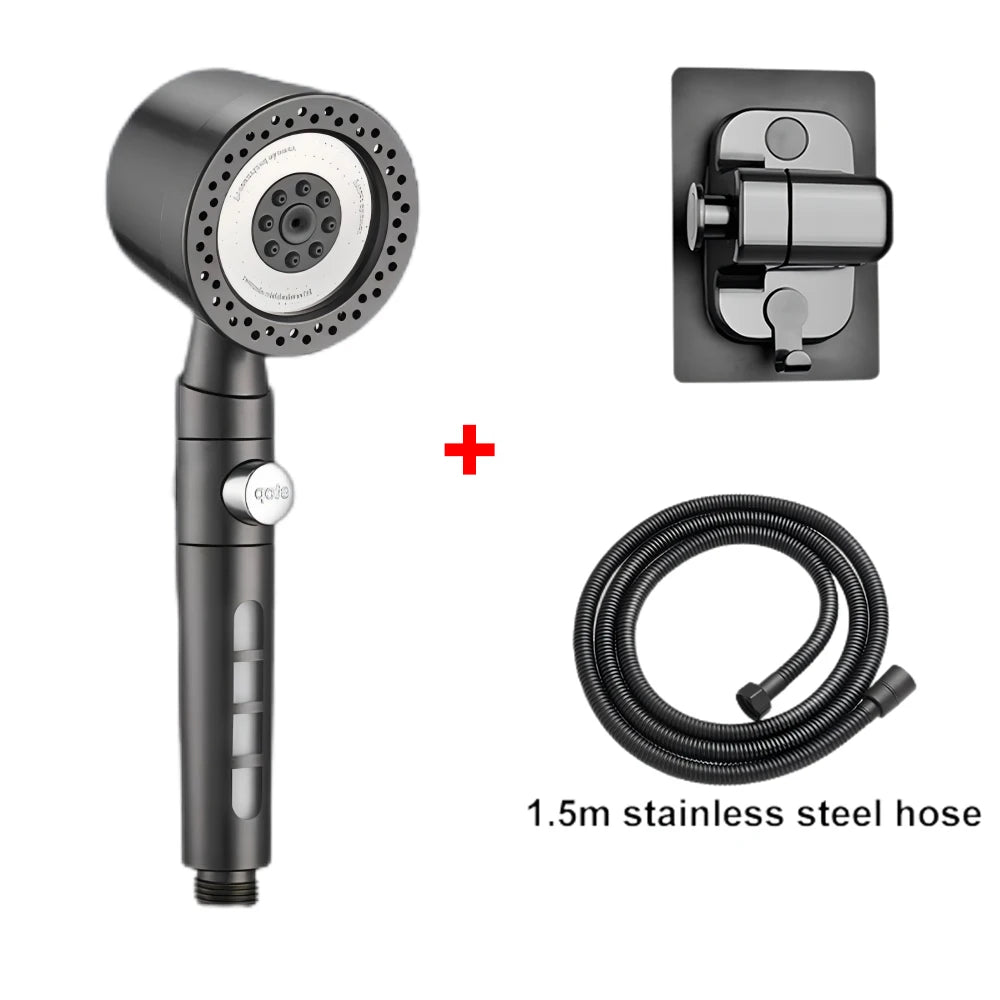 5 Modes Spray Water Shower Head Handheld Spa