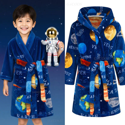 Boys/Girls Winter Colorful Bathrobe Sleepwear Loungewear