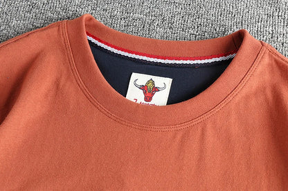 American Retro Short Sleeve O-neck T-shirt