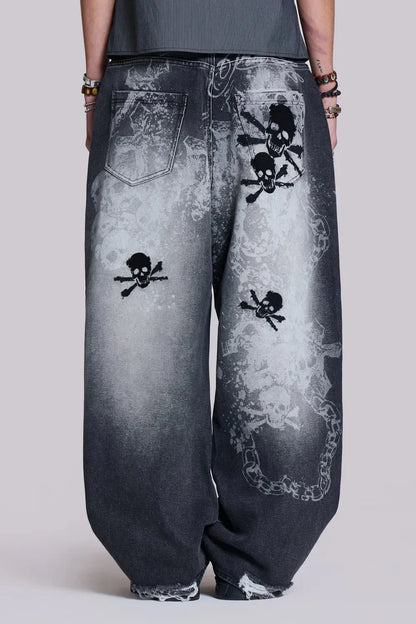 Vintage South Pole Black Denim Jeans Men's