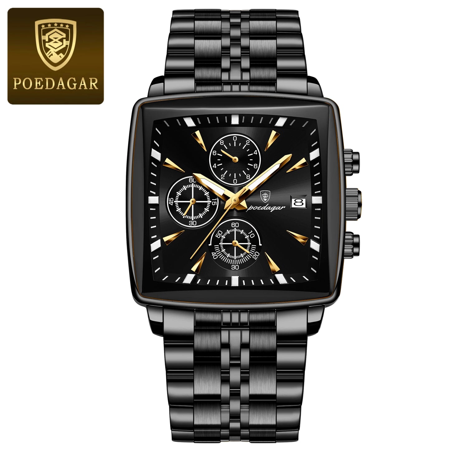 POEDAGAR Top Luxury Male Wristwatch Waterproof
