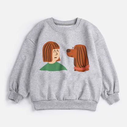 Girls Dress Printed Skirts Patchwork Outwear Pant Set