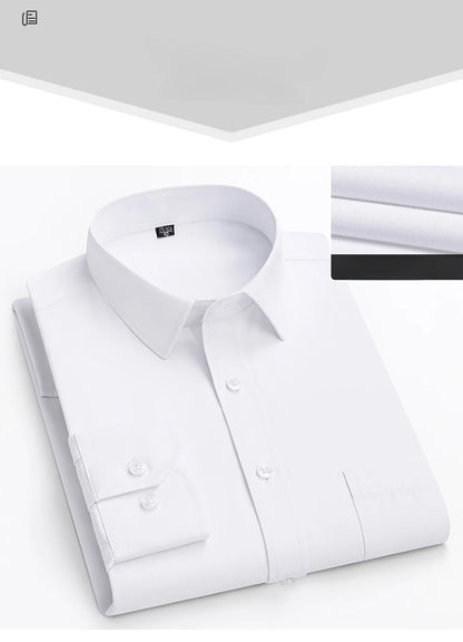 double collor Full shirts for men plus size