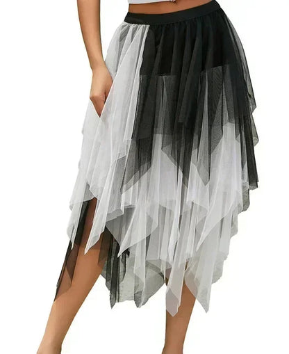 Fashion Tutu Skirt Casual High Waist Midi