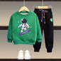 Boy Clothes Set Girls Cartoon Top And Pants