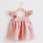 Baby Girls Linen Cotton Princess Dress