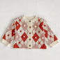 2 Pcs Baby Girls Long Sleeve Striped Cardigan Coat+ Shorts