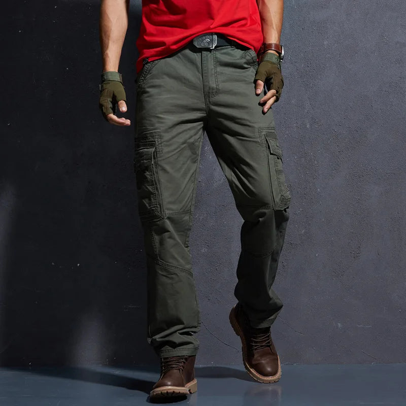 Work Khaki Tactical Pants Men Military Jogger