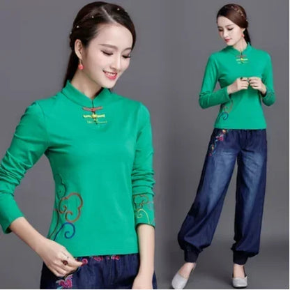 Streetwear Fashion Casual Women Vintage Top