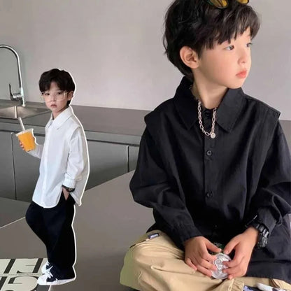 Boys Long Sleeved Stylish Casual Top Fashionable