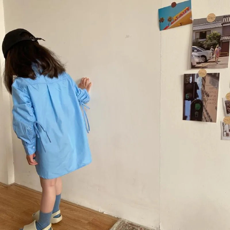 Kids' Lightweight Trendy Loose Irregular Design Shirt