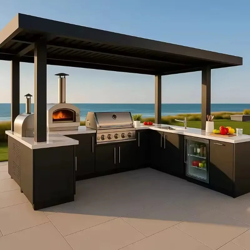 Outdoor Kitchen Pods BBQ Cooking Cabin with Electrical