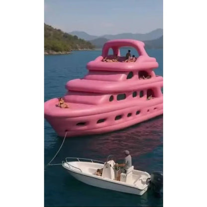 Large Custom Inflatable Pink Boat High Quality