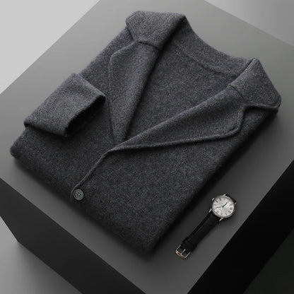 Men's Cashmere Knitted Cardigan Casual Jacket Top