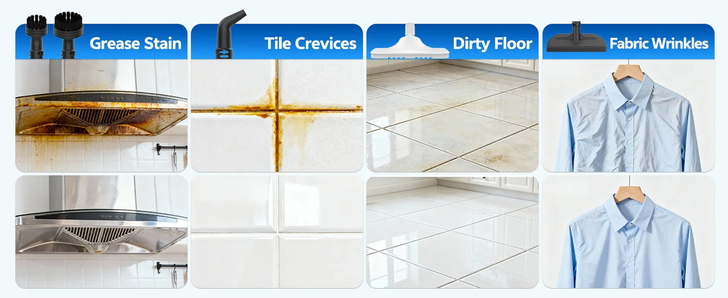 Powerful Mop Scrubbing Steam Cleaner Detachable Floor