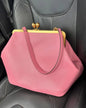 VINTAGE Artificial Leather Bag Large Clutch Handbag