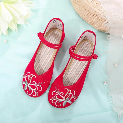 Women Casual Zapatos Vintage Cloth Single Shoes