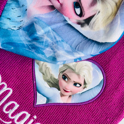Magic Elsa Cartoon Scarf Hat glove