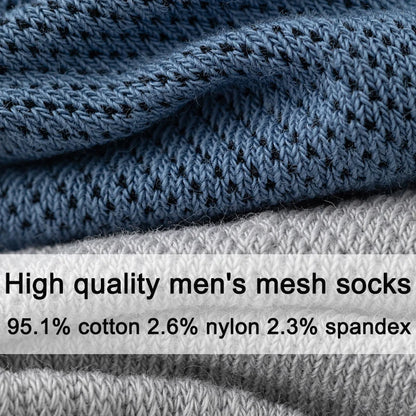 6Pairs Men Cotton Mesh Socks