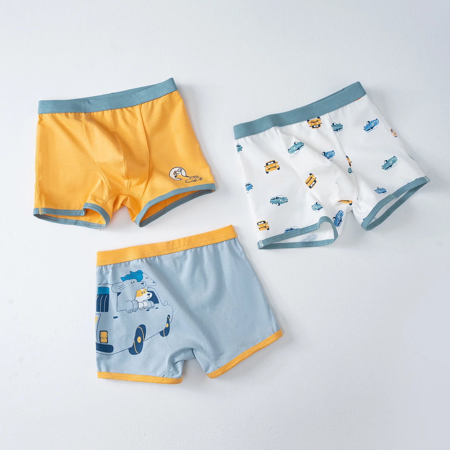 6 Pcs High Quality Boys Boxer Cartoon Underwear