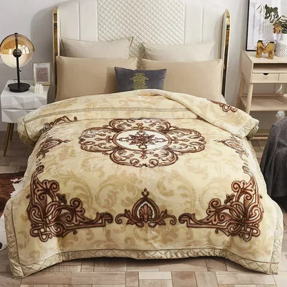 European Style Warm Raschel Blanket High End
