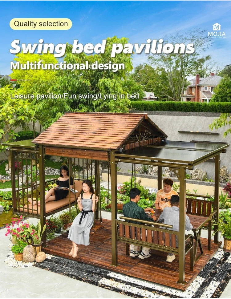 Multifunctional Outdoor Gazebo, Garden Structure,