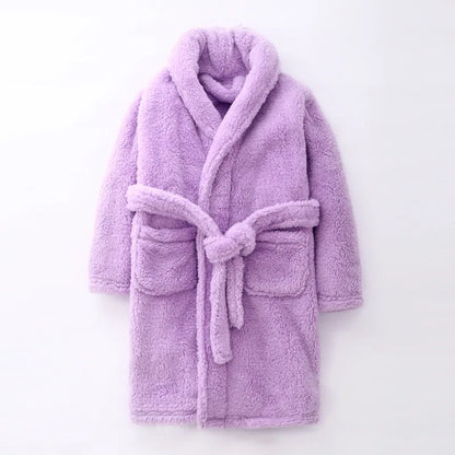 Boys/Girls Warm Fleece Flannel Bath Robes