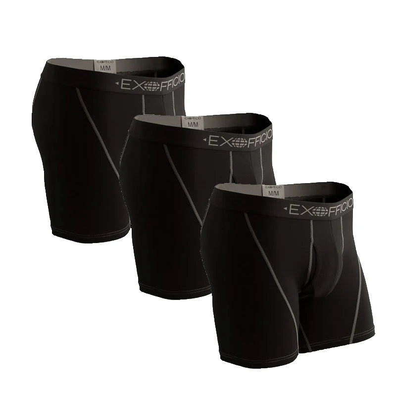 3Pack Exofficio Mens Underwear Boxer Brief  Mesh