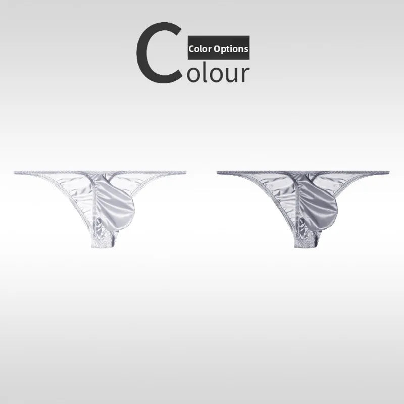 Low Waist Ice Silk Smooth Men's e Underwear