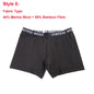 Mens Merino Wool Boxer Brief Breathable Fitness