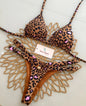 Print Sexy Bikini Sets Halter Lace-up  Beach