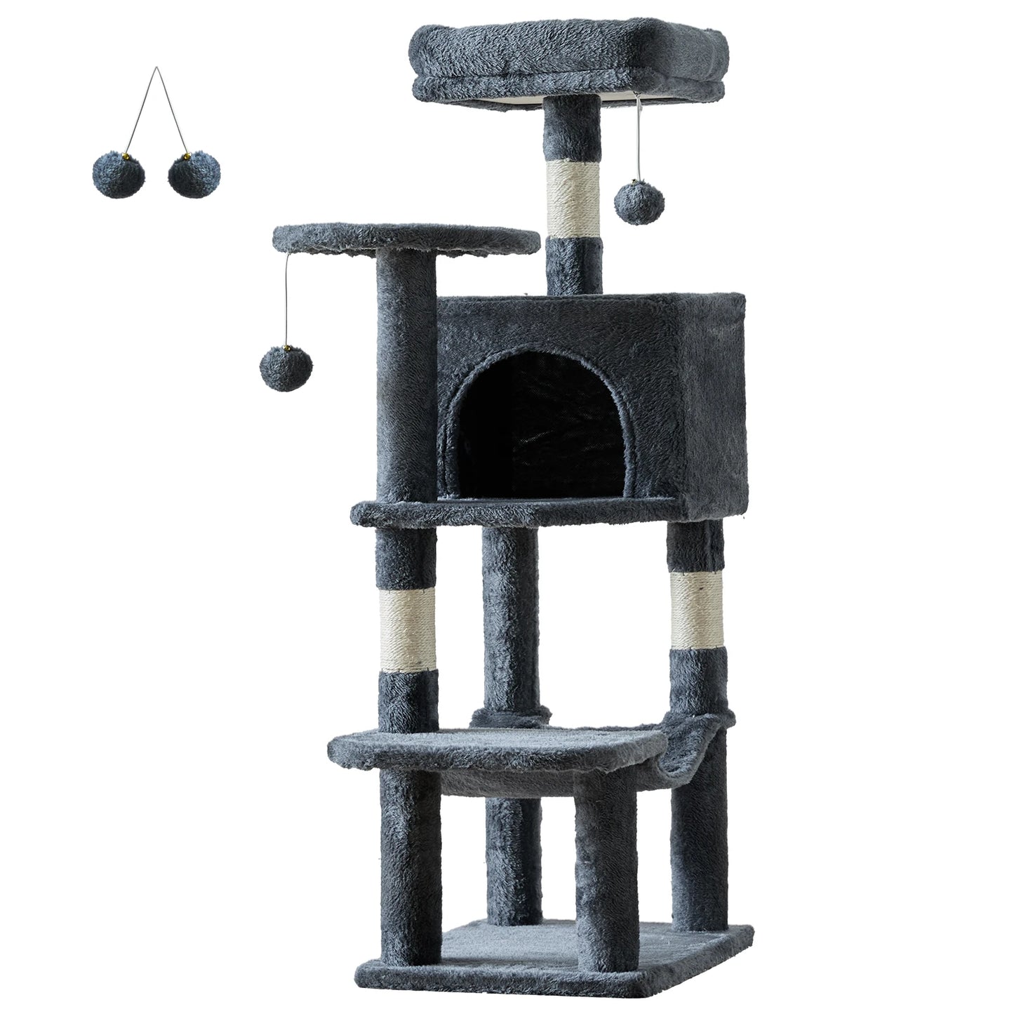 Tall Multi-Cat Climbing Tower for Pet Furniture