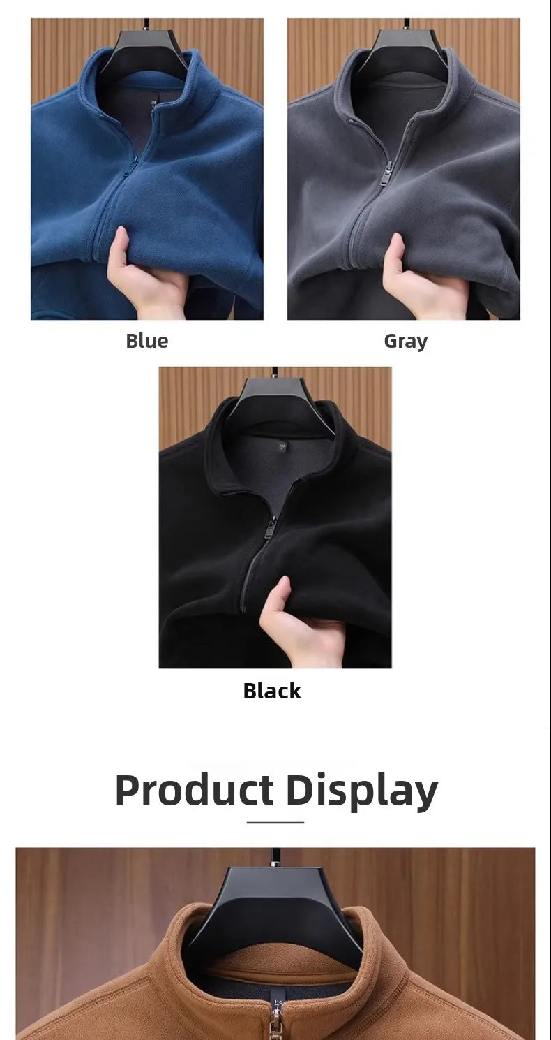 Zipper Hoodie Sweatshirt Fleece Lined Cardigan Jacket