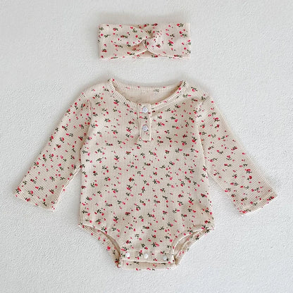 Infant Baby Girls Sleeveless Knit Rompers
