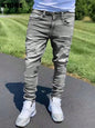 Man's Slim Jeans Retro Dating Style
