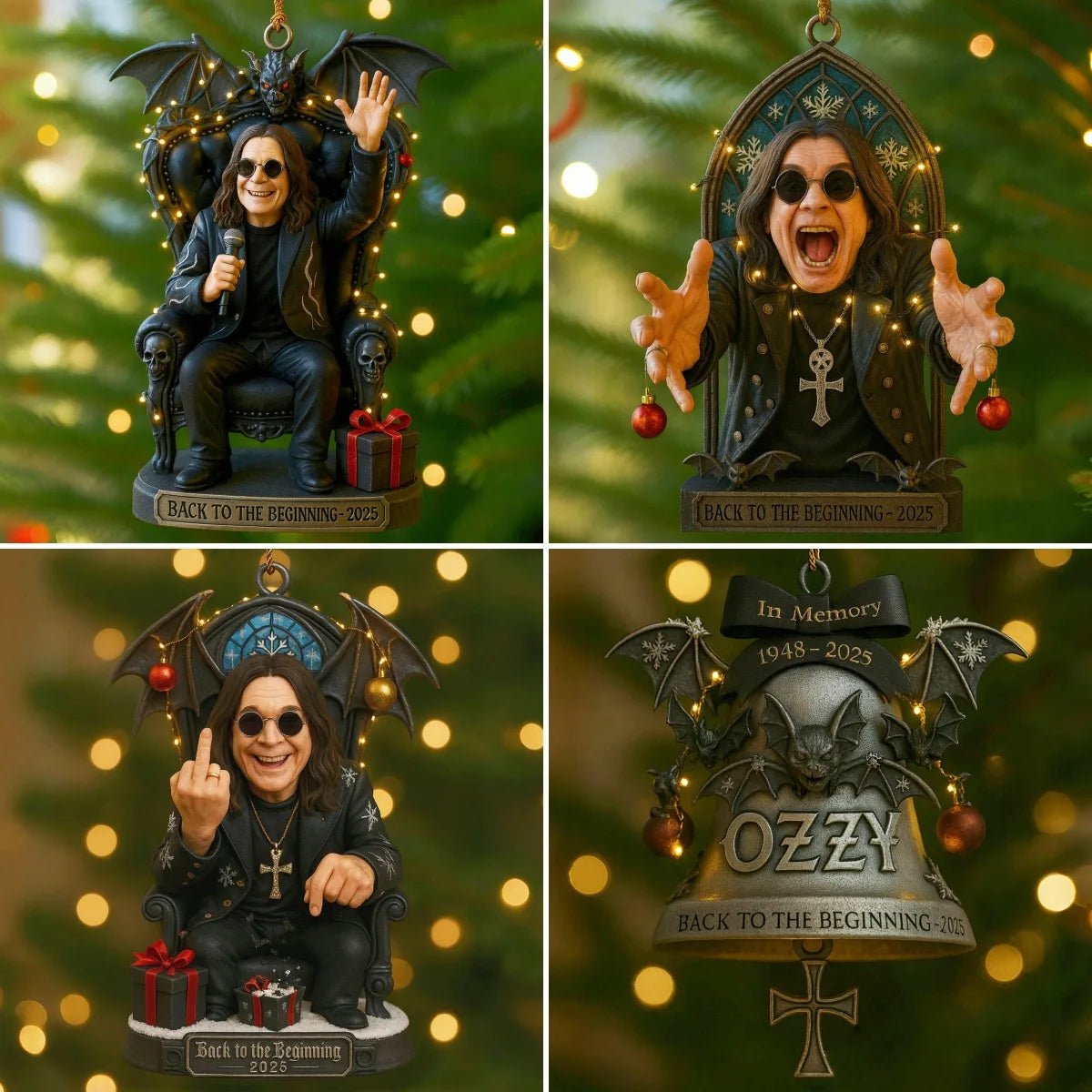 Ozzy Osbourne Back to The Beginning Ornament