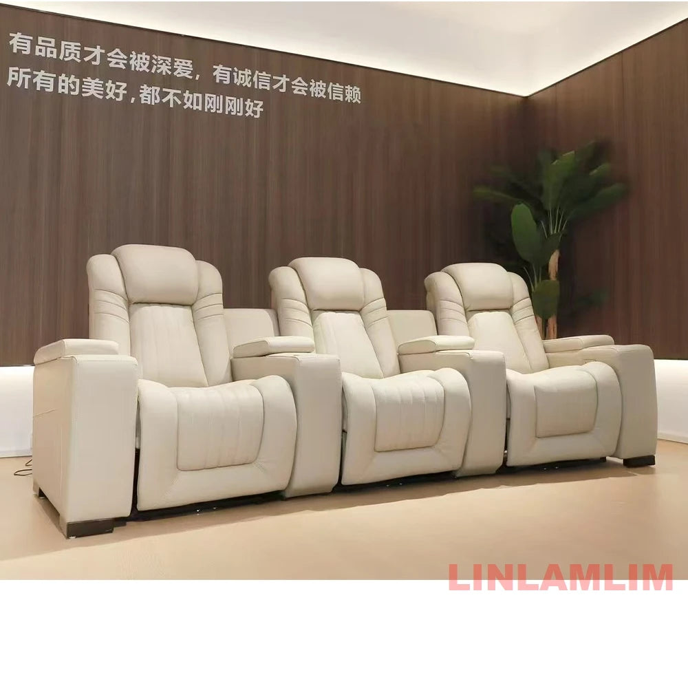 Luxury Recliner Genuine Leather Sofa Chair