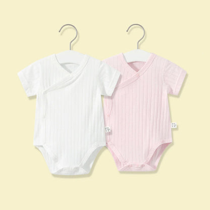 2Pcs Newborn Baby Girls Romper Pure Cotton Bodysuit
