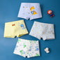 4PCS Boys Cotton Antibacterial Cute Cartoon Print Underwear