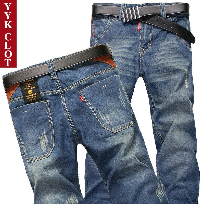 Ripped Plus Size Jeans for Men Fashion