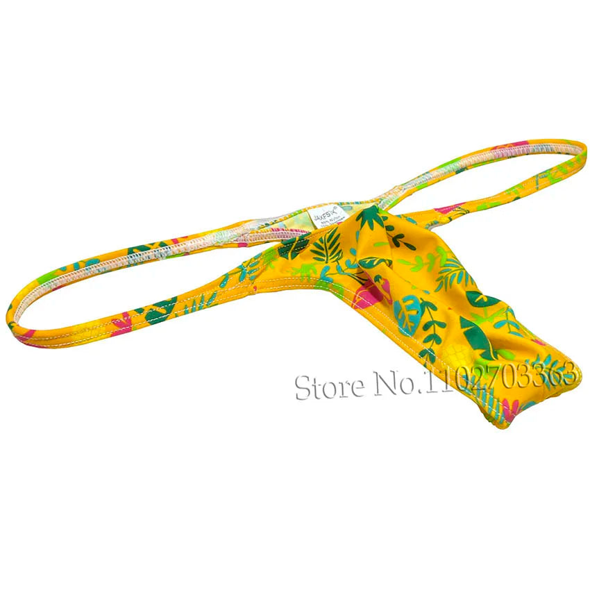 Men's Swim Thongs Micro G-string Big Pouch