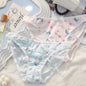 4Pcs Teen Girls Middle Waist Briefs Panties Cartoon
