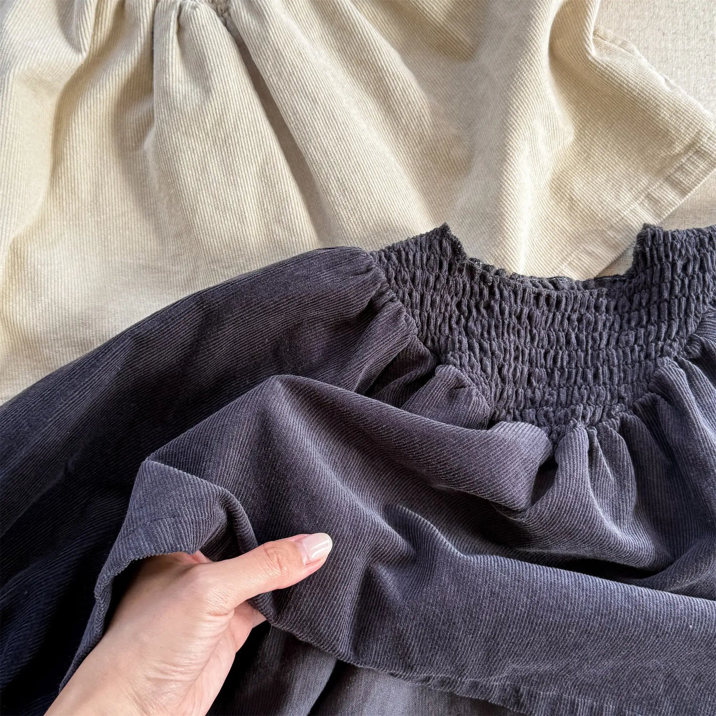 Bat Sleeve Baby Girl's Corduroy Shirt